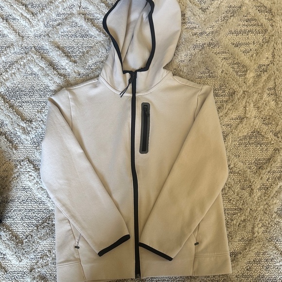 Old Navy Tech Gray Cream and Black Zip-Up Hoodies - Picture 2 of 9